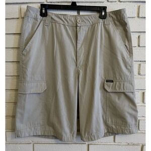 STANLEY Workwear ~Men's Tan Cargo Shorts~ Size 36~ 6 Pockets 11‎ Inch Inseam